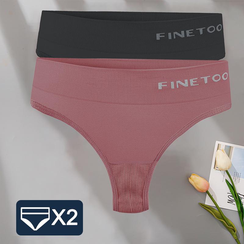 2PCS/Set M-2XL Bodyshaper G-String Panties Women Slim Underwear Female Lingerie Sexy Lady Thongs High Waist Underpants