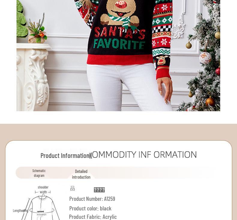 2024 Loose Fit Christmas Sweater: Women’s Knitted Round Neck for Autumn-Winter