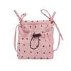 Versatile Women Crossbody Bag Solid Color Mobile Phone Pack Portable Bow Shoulder Bag  Outdoor