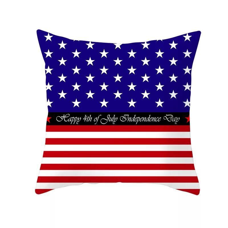 American Flag Independence Day Pillow Case Holiday Gift Home Decor Pillow Case