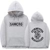 Sons of Anarchy SAMCRO Doppelseitig bedrucktes Kapuzenpullover, Unisex, Damenmode, Markendesign, Pullover, Unisex-Kapuzenpullover aus Fleece-Baumwolle