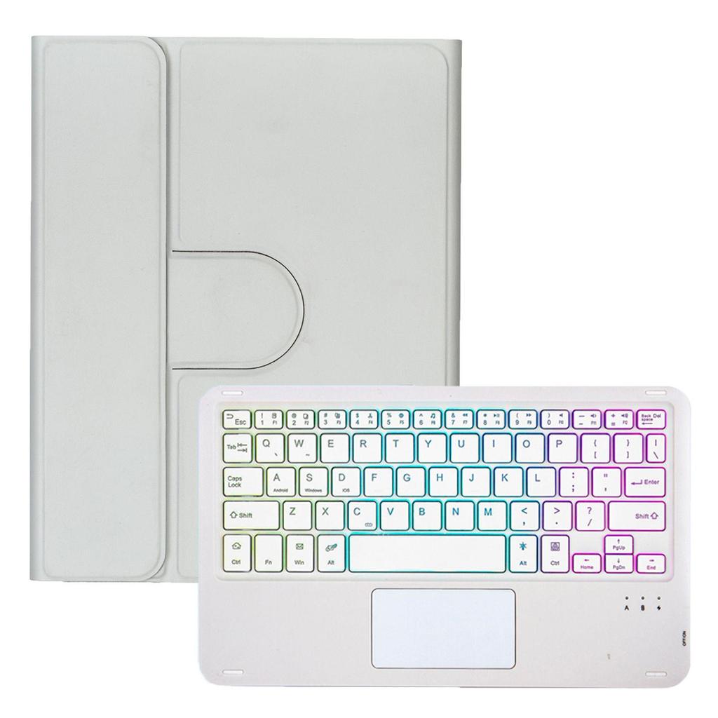iPad 11 A16 Tablet 360° Rotating Protective Case with Magic Keyboard and Gradient Backlit Keyboard