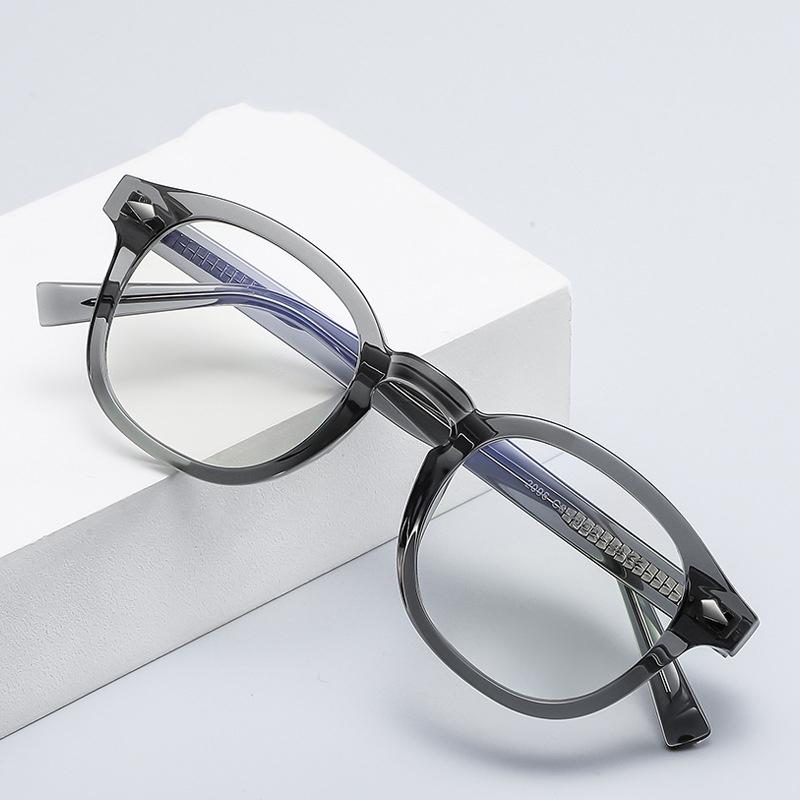 Vintage Fashion Square Polygon Reading Glasses Women Anti Blue Light Computer Glasses Elegant Irregular Frame Presbyopia Eyewear