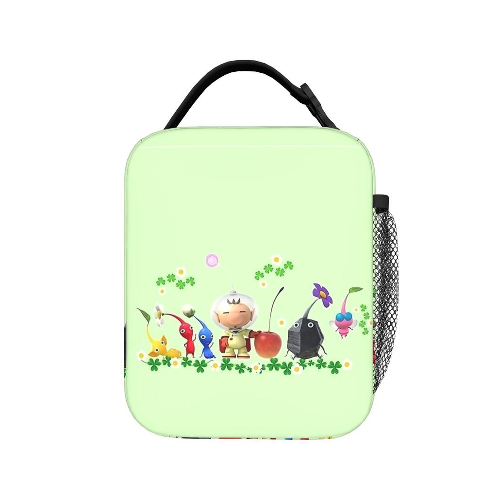 Pikmins 4 Sacs à Lunch Isothermes Portables Contenant Repas Sac Glacière Sac Fourre-tout Boîte à Lunch Travail Voyage Fille Garçon