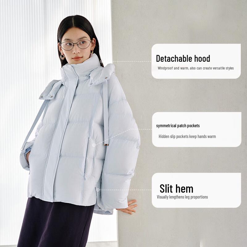 Aieliyi Women's Short Puffer Down Jacket