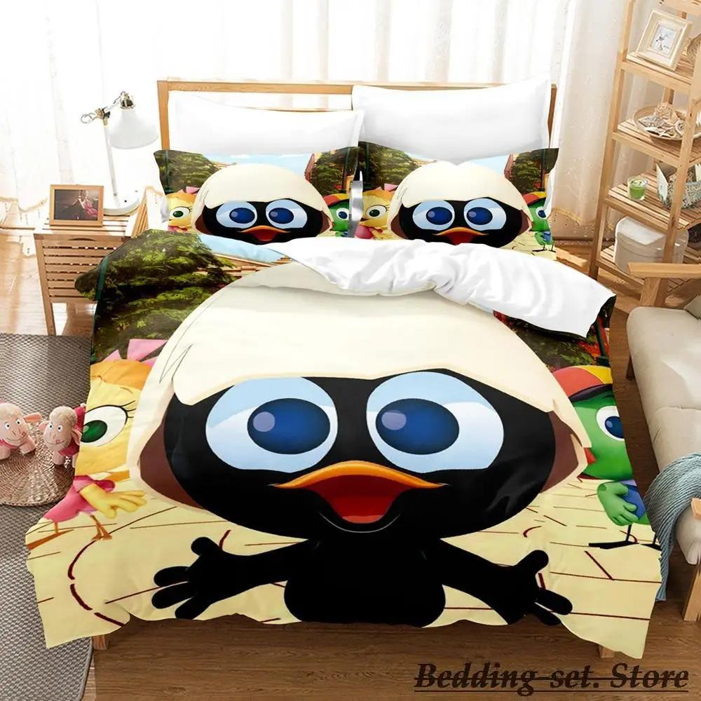 

New Calimero Bedding Set Single Twin Full Queen King Size Bed Set Aldult Kid Bedroom Duvetcover Sets 3d Anime Kawaii Bed AU Single 140x210cm