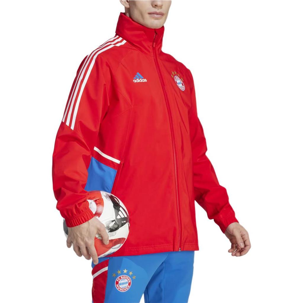 adidas FC Bayern CONDIVO 22 RAIN JACKET Men's Red HU1263