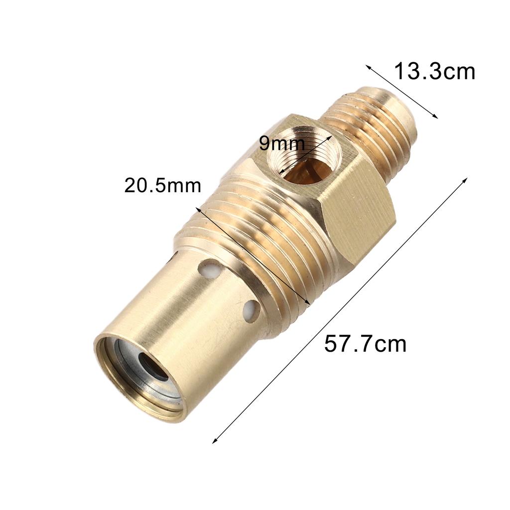 For Overpressure Protection Brass Check Valve Compressor Check Valve Brass Material Compact Size Gold Color High Pressure