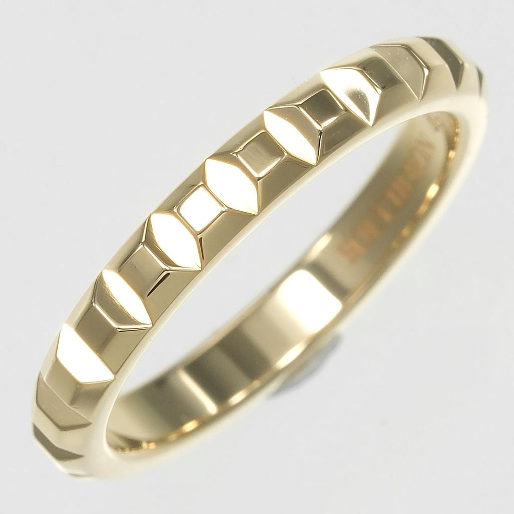 Boucheron Quatre Court Paris Medium Ring K18 Yellow Gold #4.9(US Size) 3.35g Women Used