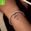 Lily Of The Valley Pendant S925 Sterling Silver Flower Beads Premium Bracelet Beaded Accessories Necklace Diy