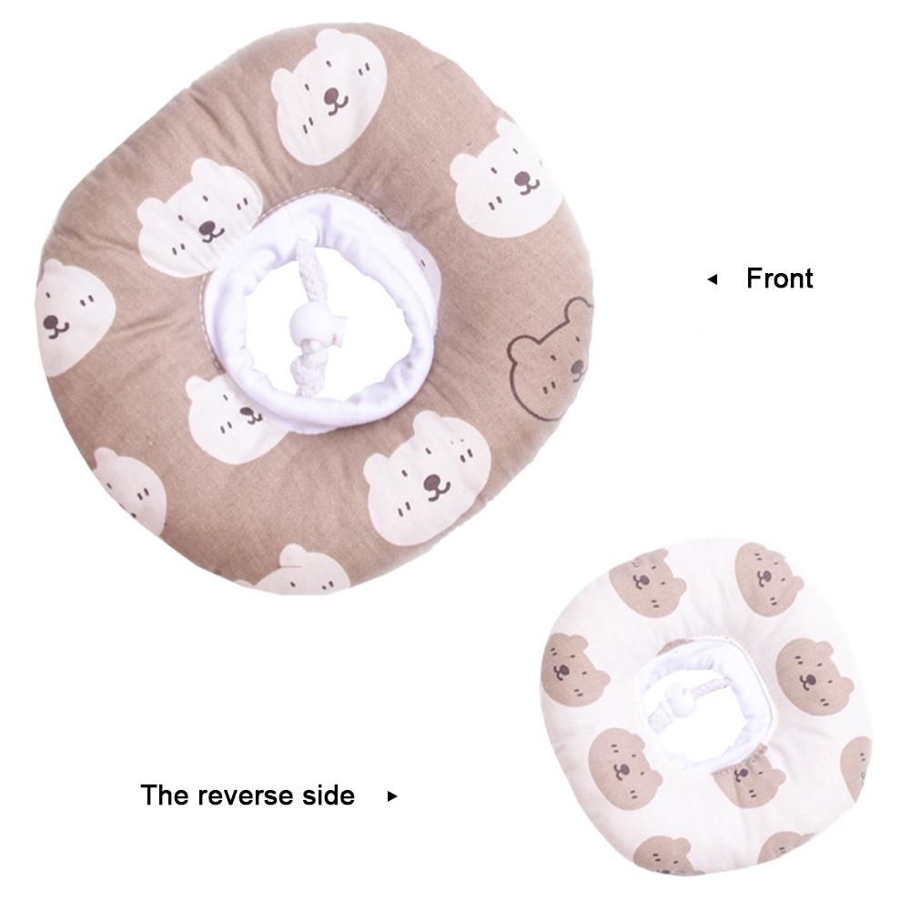 Haustier Katze E-Kragen Erholungskegel Schutz Elizabeth-Kragen Verstellbarer Baumwollmischkragen Bedruckter Elizabeth-Kreis für Katze