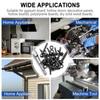840pcs 410 Stainless Steel Self Drilling Screws Hex Washer Head Hex Nut Washer Kit  For Motorcycle