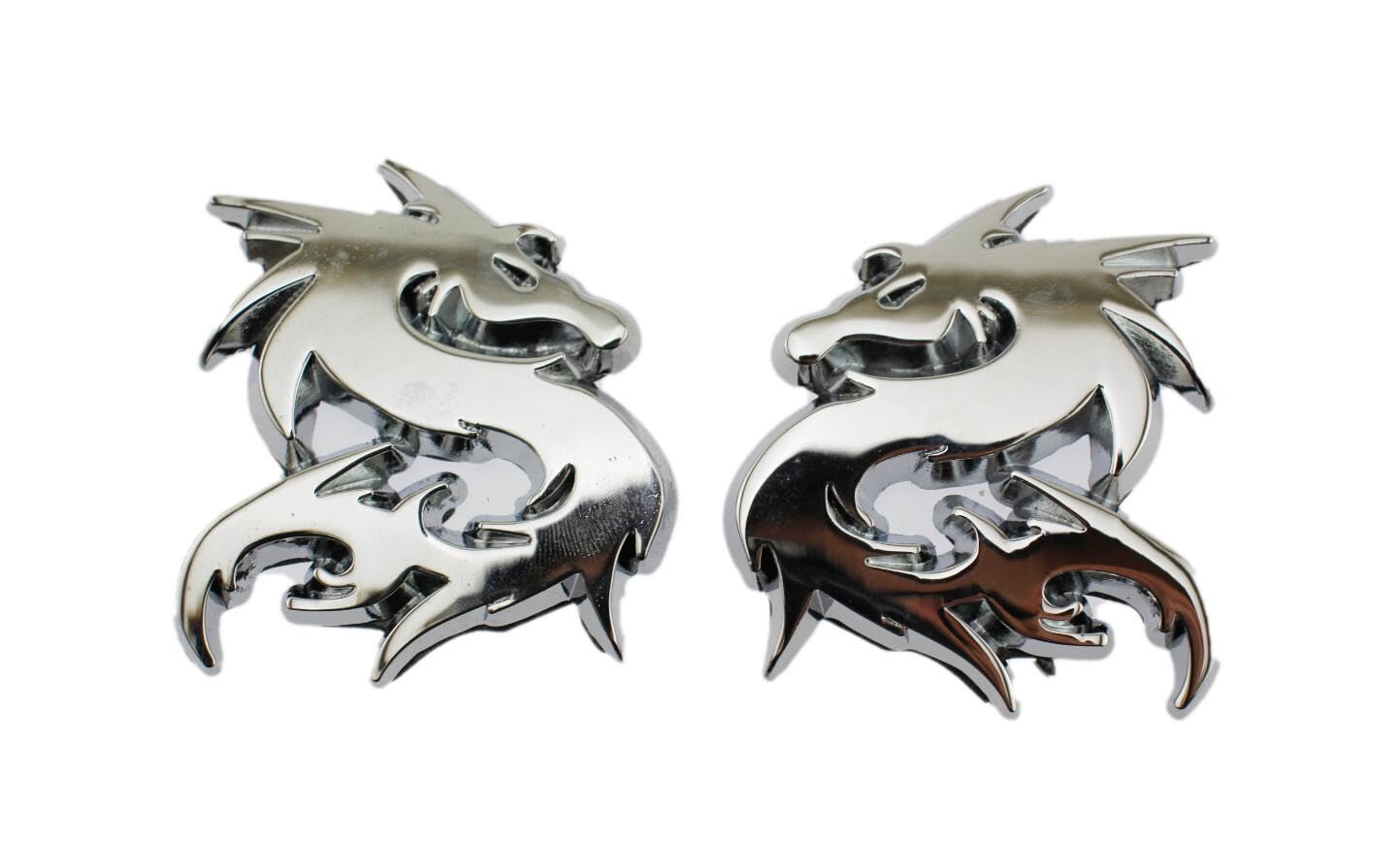 

speed mao Stylish 3D 3D Emblem Dragon Dragon Left and Right Set Silver 5.2cm x 4.8cm серебряный