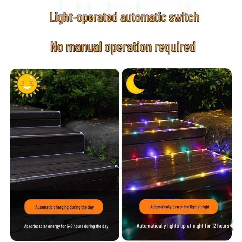 Waterproof Outdoor LED Solar Tube String Lights: Courtyard & Festival Decor