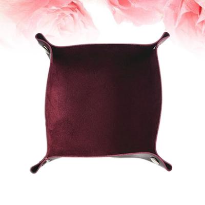Cat Shaped Storage Tray Bedside For Jewelry Home Entryway PU Dice Box x 1