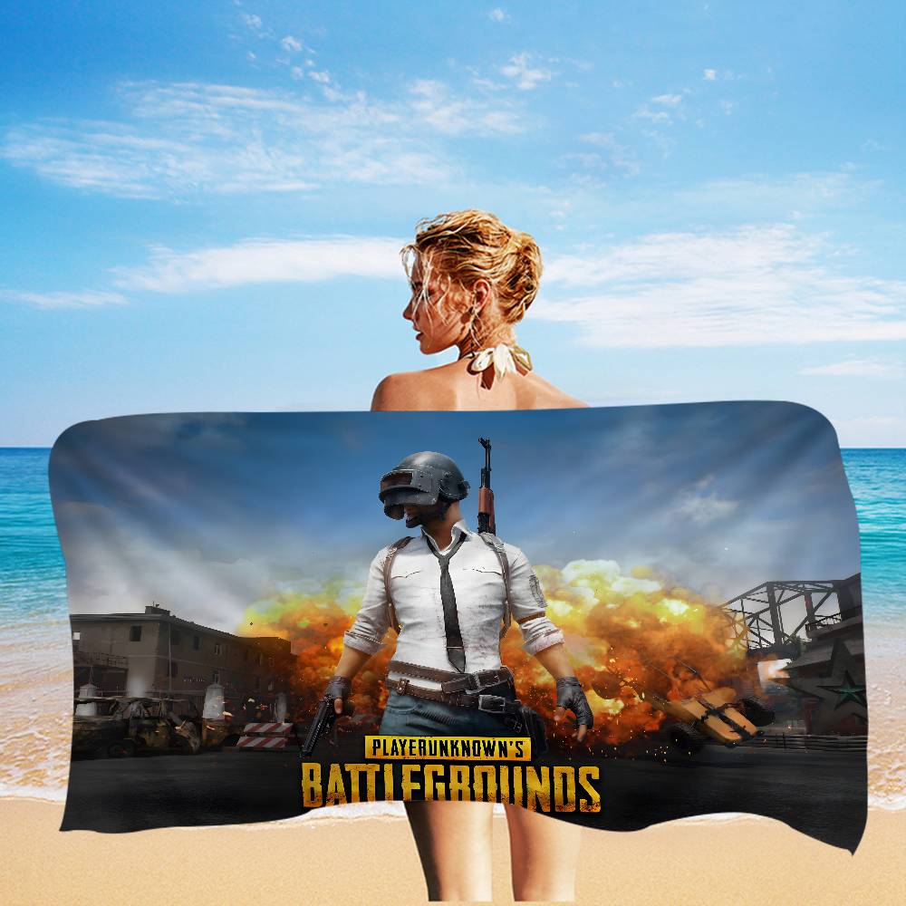 Popular Games P-Pubg RPG Anime Beach Swimming Towel Soft Absorbent Washcloth Children's Gifts for Kids Travel Camping Gym