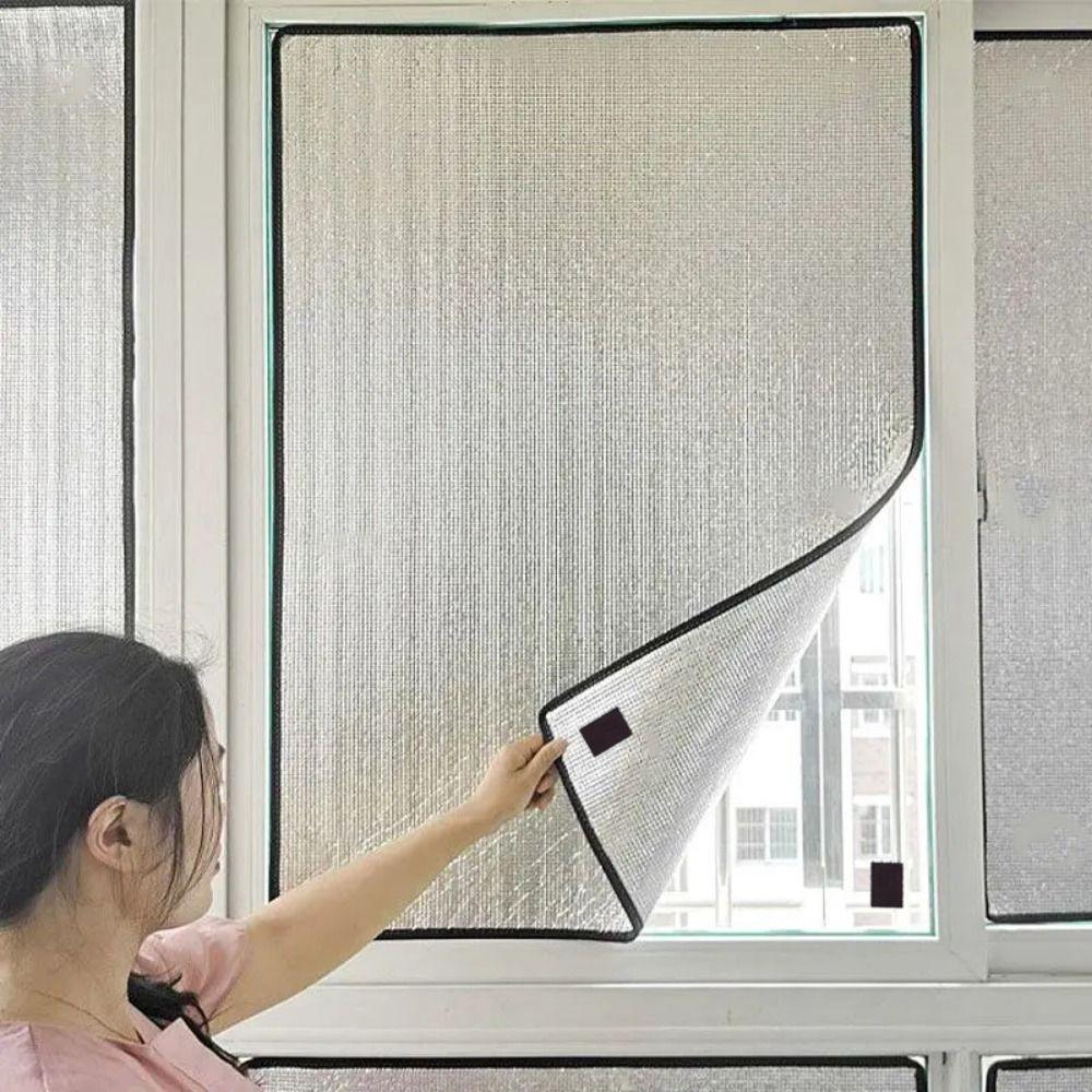 Anti-UV Aluminum Foil Magnetic Barrier No Adhesive Window Insulation Film for Home