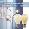 10 шт. E27 E14 B22 Ретро світлодіодна лампа Едісона 220В Світлодіодна лампа з ниткою розжарювання для дому G45 A60 ST64 G80 G95 2700K 4000K Вінтажне свічкове світло