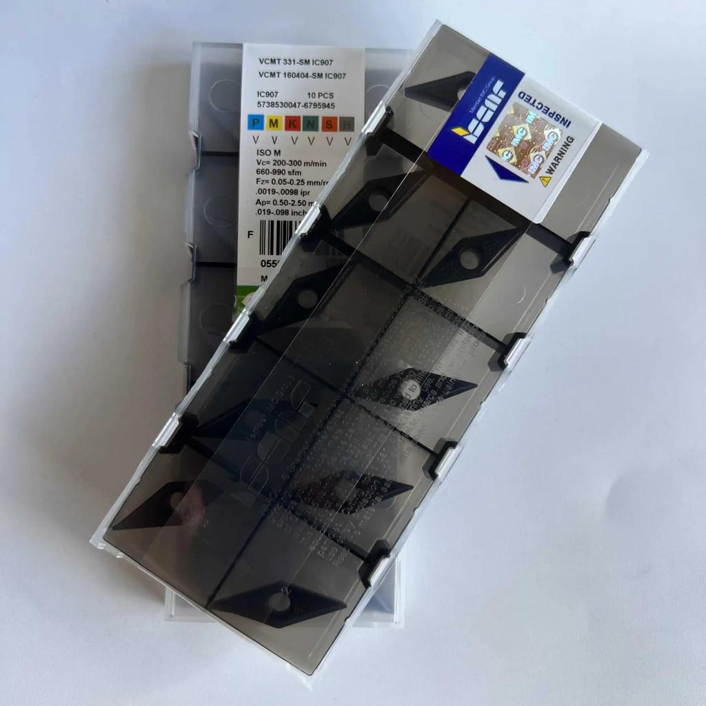 ISCAR / VCMT160404-SM IC907 /Industrial indexable carbide inserts 10 Pcs