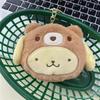 Kuromi Plush Keychain Wallet Melody Cinnamoroll Plushies Coin Purse Earphone Organizer Bag Pendant Key Ring Girls Gifts