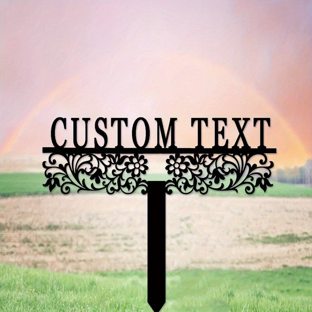 Custom Metal Wall Art Decor Laser Engraved Iron Painting for Garden Lawn Home Wedding