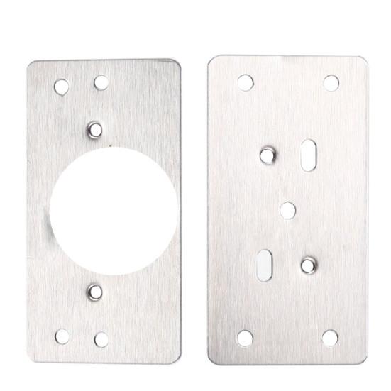 Strong Hinge Fixing Bracket Thickened Long Durability Easy Installation Stainless Steel Flat Fixing Brace Bracket with Mounting Screws