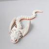 Simulation Thorny Flying Dragon Toy Statue Creative Desktop Ornaments Joints Movable Cool White Dragon Toy Model Children Gifts