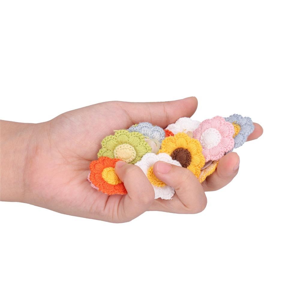 24pcs Vivid Dog Hair Tie Decorative Flower Hair Tie Reusable Dog Grooming Decor Daily Wear