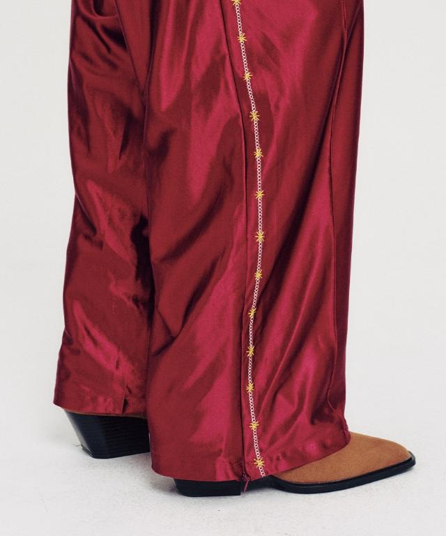 MOODBETTER Handstitch Line Track Pants Wine
