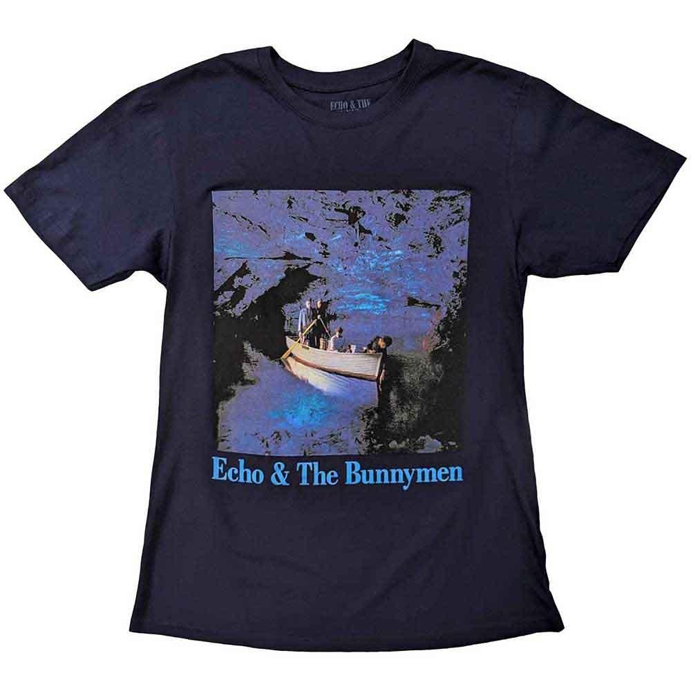 Echo & The Bunnymen Ocean Rain T-Shirt Blau Neu