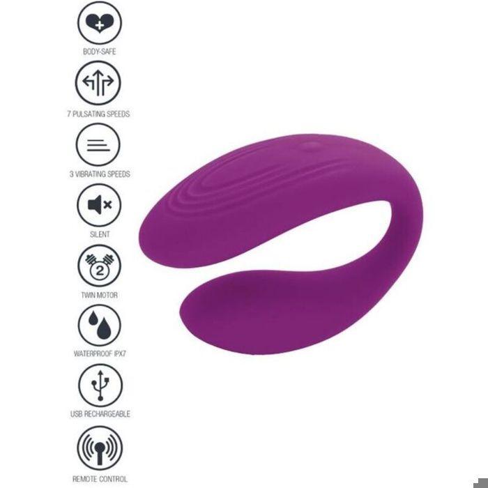 Vibromasseur - XOCOON - Bound Love Couples - Violet - Ergonomique - Télécommande