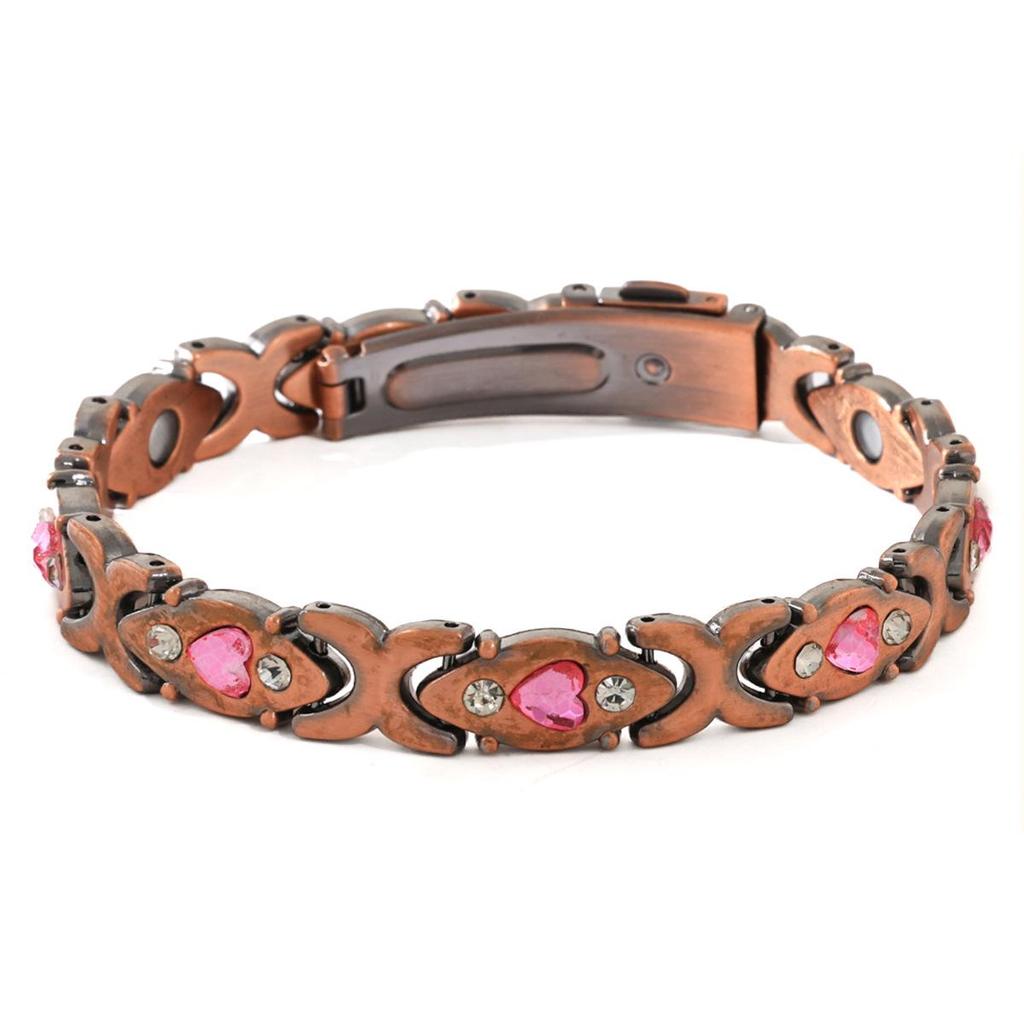 Umweltfreundliches europäisches und amerikanisches Modearmband mit abnehmbaren magnetischen Steinen und Diamanteinlagen; Verstellbarer Damen-Legierungsarmreif.