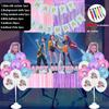 Kpop Teufelsjäger Thema Geburtstagsfeier Set Zubehör Flaggenziehen Hintergrundtuch Luftballon Lieferung Zufällig Luftpumpe Geschenk