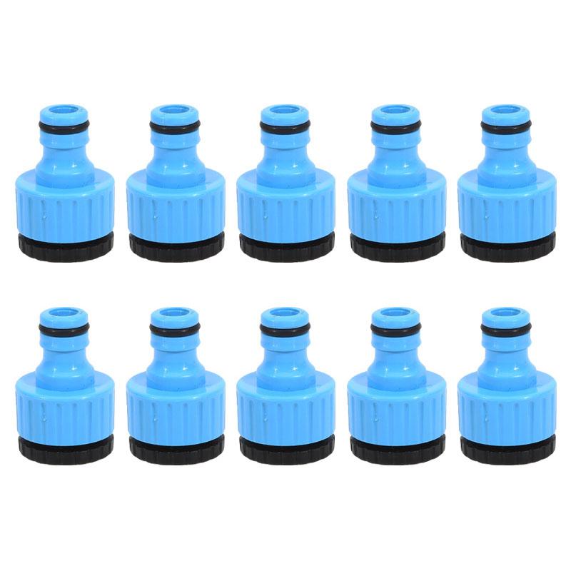 10pcs Hose Faucet Quick Connector Threaded Adapter For Garden Irrigation Thread Adapter PP Faucet Connect The Washing Machine