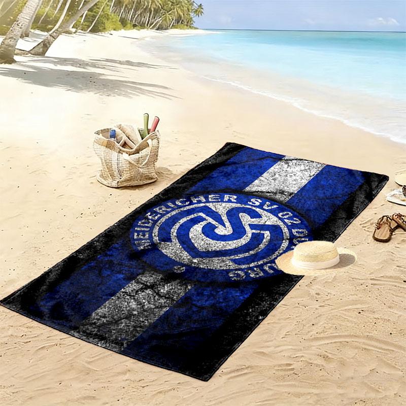 MSV Duisburg Print Strandtuch, Großes Weiches Schnelltrocknendes Handtuch für Strand Camping Schwimmen