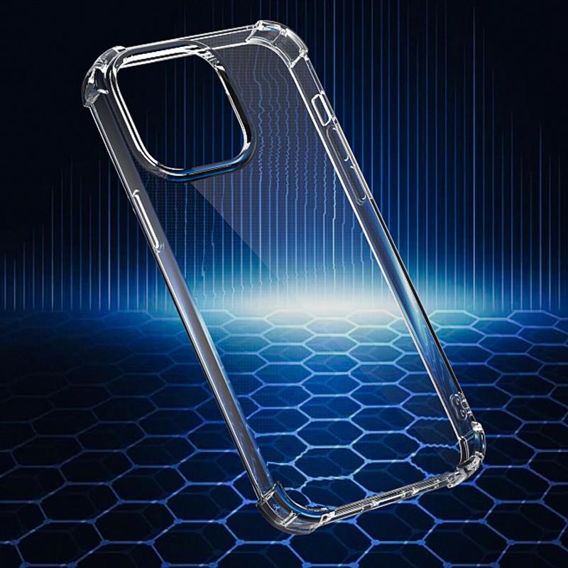 Clear Cell Phone Case for iPhone 15 Pro,TPU Four Corners Reinforced Anti-Fall Cover