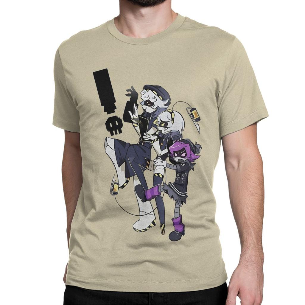 Anime T Shirts Men Women Pure Cotton Casual T-Shirt Round Neck N and Uzi Doorman Tees Short Sleeve Clothes Summer