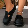 Fashion 2024 Hot Sale Shoes Female Buckle Women's Slippers Spring Autumn Closed Toe Solid Solft Sole Casual Comfortable Flat Slippers