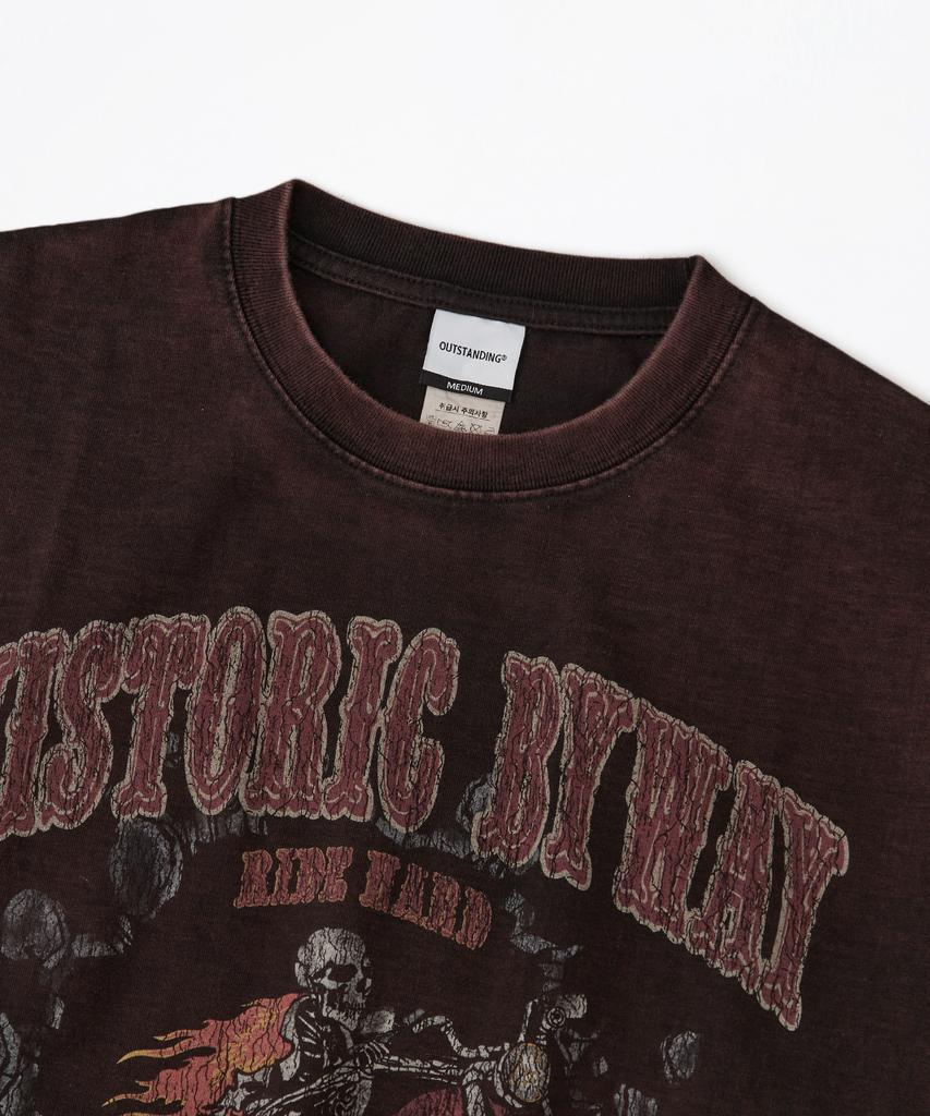 OUTSTANDING Mot Series Tee(Death Track)_Vintage Black