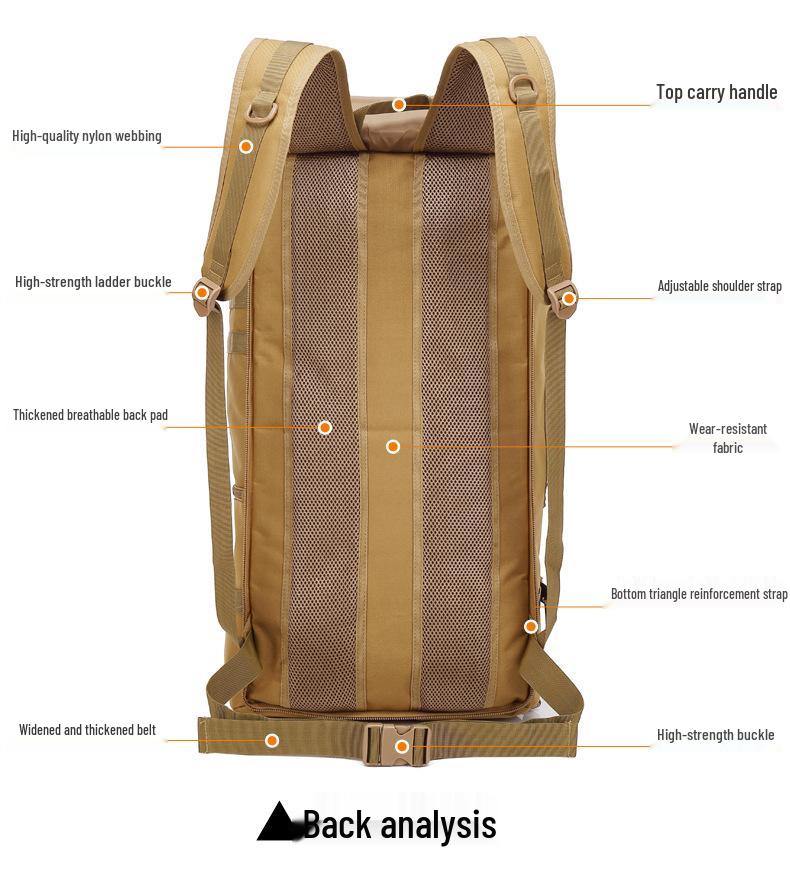 Waterproof Tactical Backpack: Multi-functional, Large Capacity Mountaineering and Travel Bag