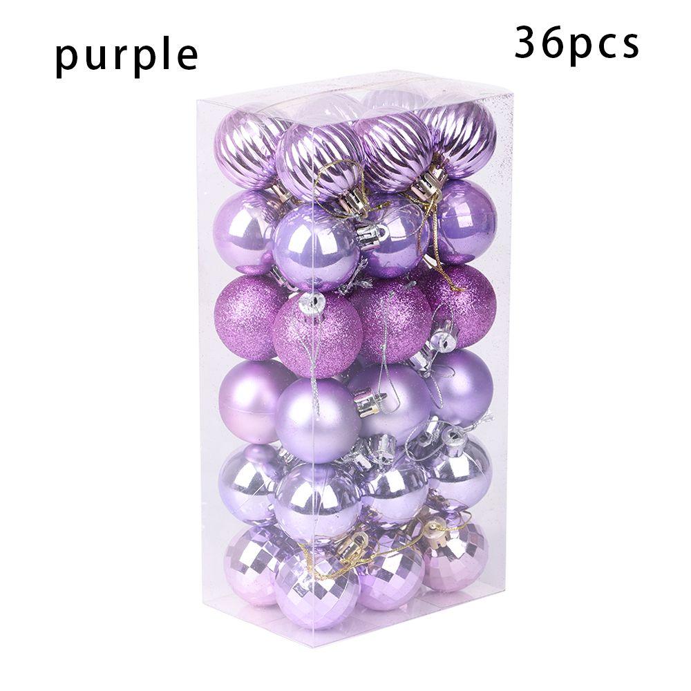 

36PCS 4CM Plastic DIY Gifts Crafts Drop Pendant Ball Bauble Xmas Hanging Christmas Tree Decoration