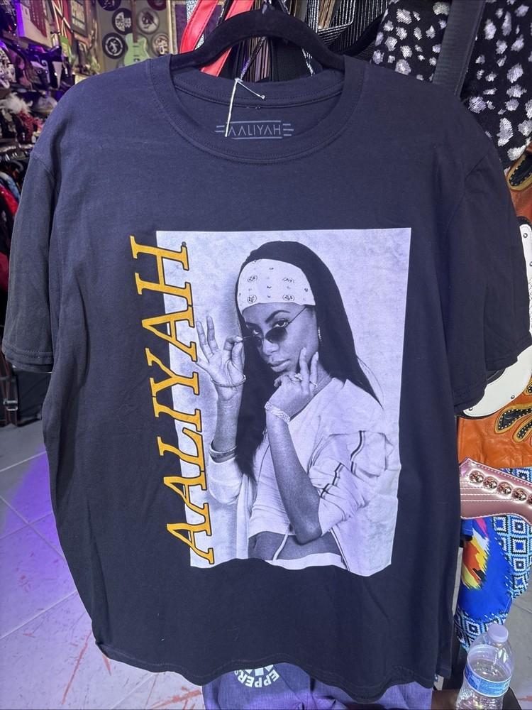 Коллекция Футболки Gildan Певица Aaliyah Унисекс Концерт S-5XL LO200 Унисекс Футболка XXXL