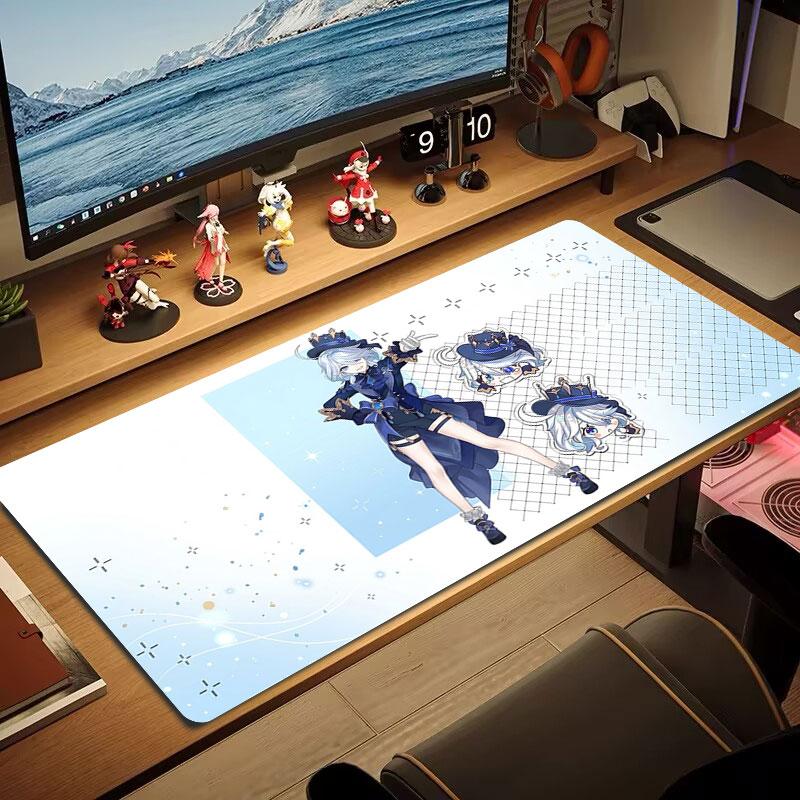 Beach Warrior Drink Large Size Mouse Pad Large Gaming Table Cushion Nonslip Laptop Tablet Big Mousepad Xxl Mat Mini Pc Playmat With Lock Edge