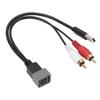 23cm 9.06in 8Pin Car Audio USB RCA Adapter Cable Replacement for Nissan Cube Juke Versa