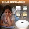 Round Donut Shaped Rechargeable Wall Lamp Touch Dimmable Night Light for Living Room Bedroom Study Indoor Ambient Decor Table Lamp