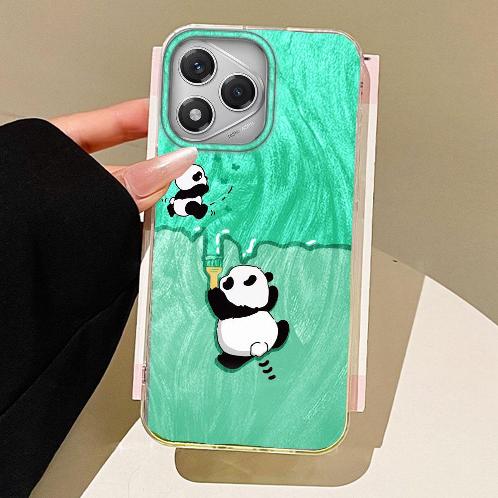 

Мультяшный Милый Девичий Чехол для Телефона с Пандами для Honor 400 200 Pro Magic7 6 5 Lite X9a X9c X8b X8a X8c Силиконовый TPU Чехол-Накладка Honor Magic7 Lite белый