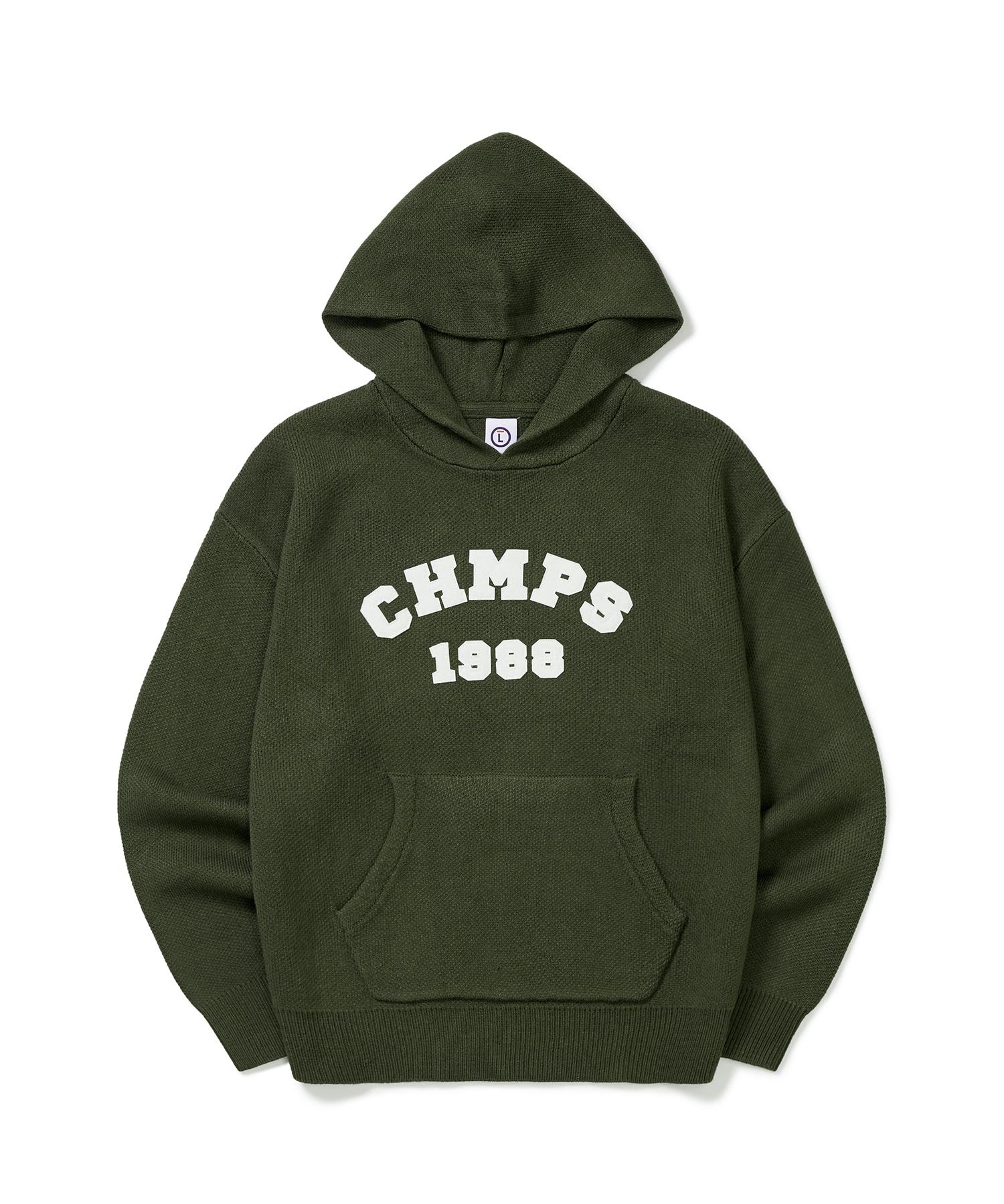 Bonchams Chmps Patch Knit Hoodie B22Ft12Kh S