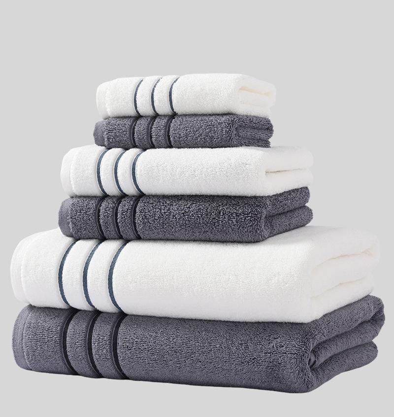 Asciugamano in Puro Cotone Asciugamano da Bagno Asciugamano Quadrato Set da Sei Pezzi Cotone Platform Ispessito Morbido Caldo e Confortevole Necessità Quotidiane per la Casa Asciugamani Tessuti