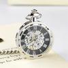 Luxury Antique Men Steampunk Fob Watches Clock Pendant Hand-winding Skeleton Mechanical Pocket Watch
