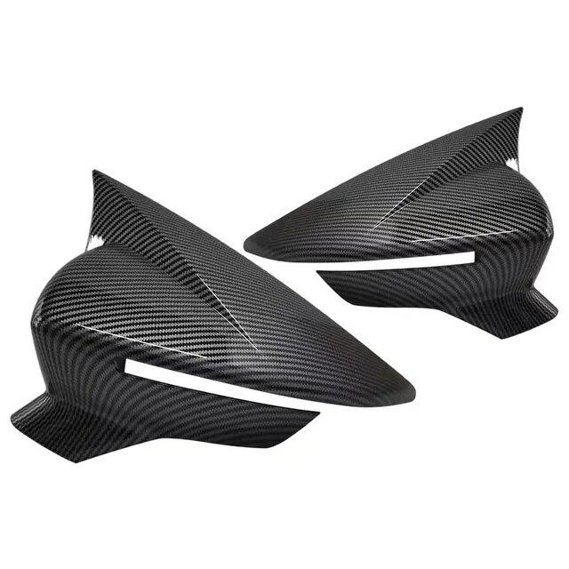 For SEAT LEON MK3 5F 2013- IBIZA MK5 2017- Rearview Side Mirror Cover Wing Cap Exterior Door Rear View Case Trim Sticker